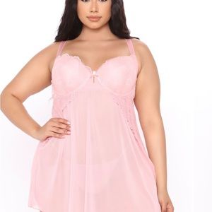 Baby doll 2 piece set-Blush color